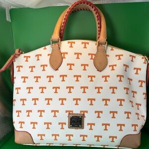 Dooney & Bourke Orange and White Satchel UNIVERSITY OF TENNESSEE VOLS!!